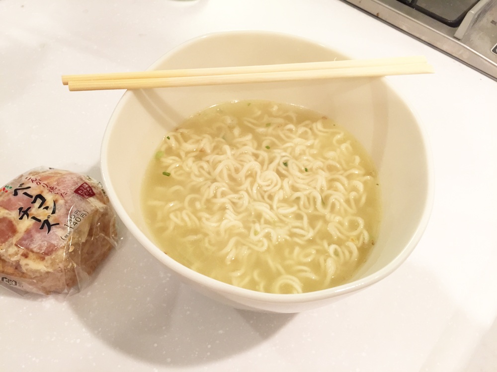 塩ラーメンできあがり！