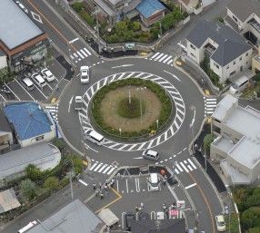 信号のない交差点をぐるぐる回り 事故が8割減少すると話題の ラウンドアバウト 日本でも運用開始 あねこむしのブログ