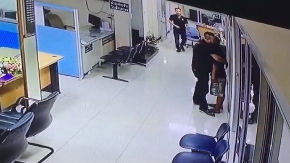 hugged