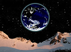 Cg フォトコラージュ イラスト素材 01 地球と宇宙のフォトコラージュ イラスト 世界の秘境 絶景写真素材