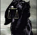 black horse rider