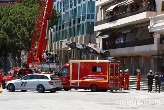 セルジオ・ペレス、クラッシュ、F1モナコGP予選