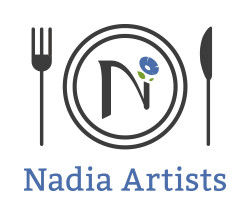 Nadia Artist　ロゴ　縦