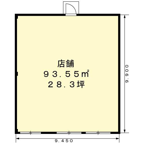 飾磨区蓼野町店舗-間取り