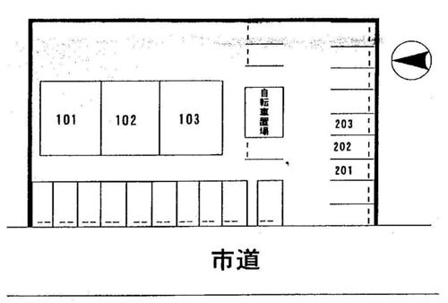 パルネット三条Ａ-敷地図