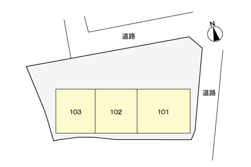 白浜町倉庫-敷地図