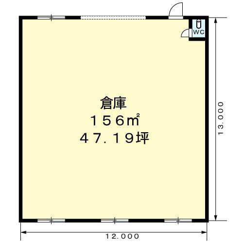 白浜町倉庫-間取り