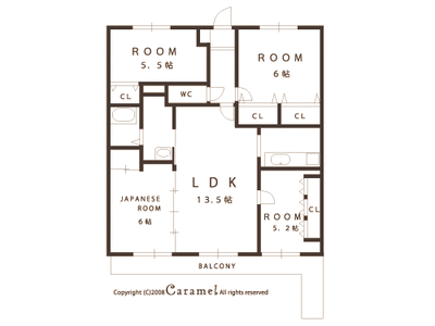 リバード東今宿403・間取り