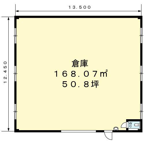 飾磨区蓼野町倉庫-間取り