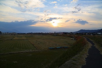 夕日