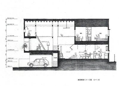 計画案・断面図1