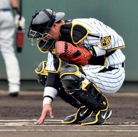 ホームベースに挨拶