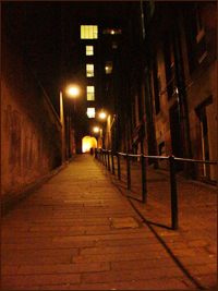 夜のエジンバラ