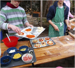釜焼きピッツァ
