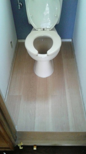 江藤邸　トイレ床終了