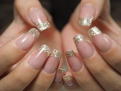 美爪ラメフレンチスタイル スクエアオフ 恵比寿nail Salon R 藤村理恵のブログ