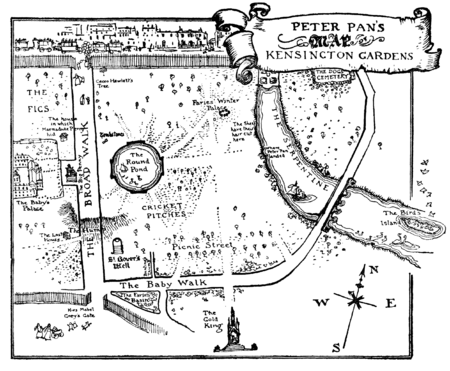 Peter Pan's Map of Kensington Gardens