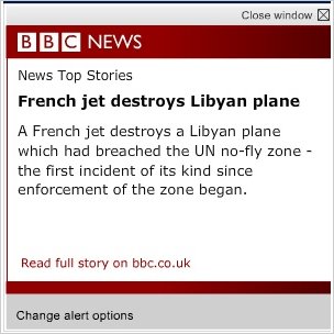 BBC News - Windows 7 Desktop Gadget