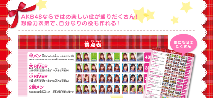 AKB48ならではの楽しい役が盛りだくさん!