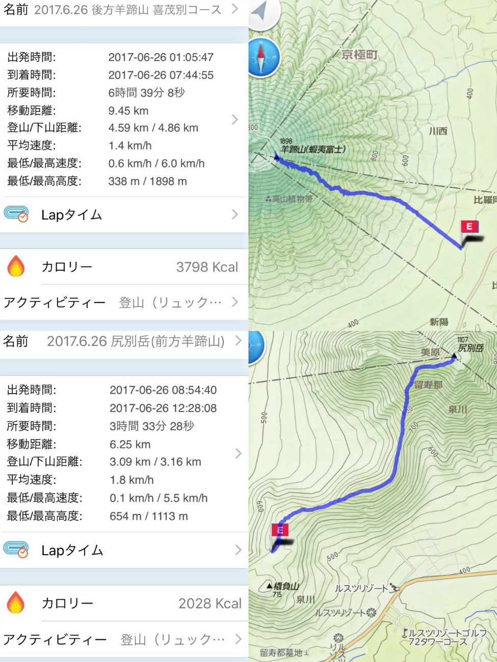 17 6 26 羊蹄山 喜茂別コース 尻別岳 まっきぃ の ひとりごと