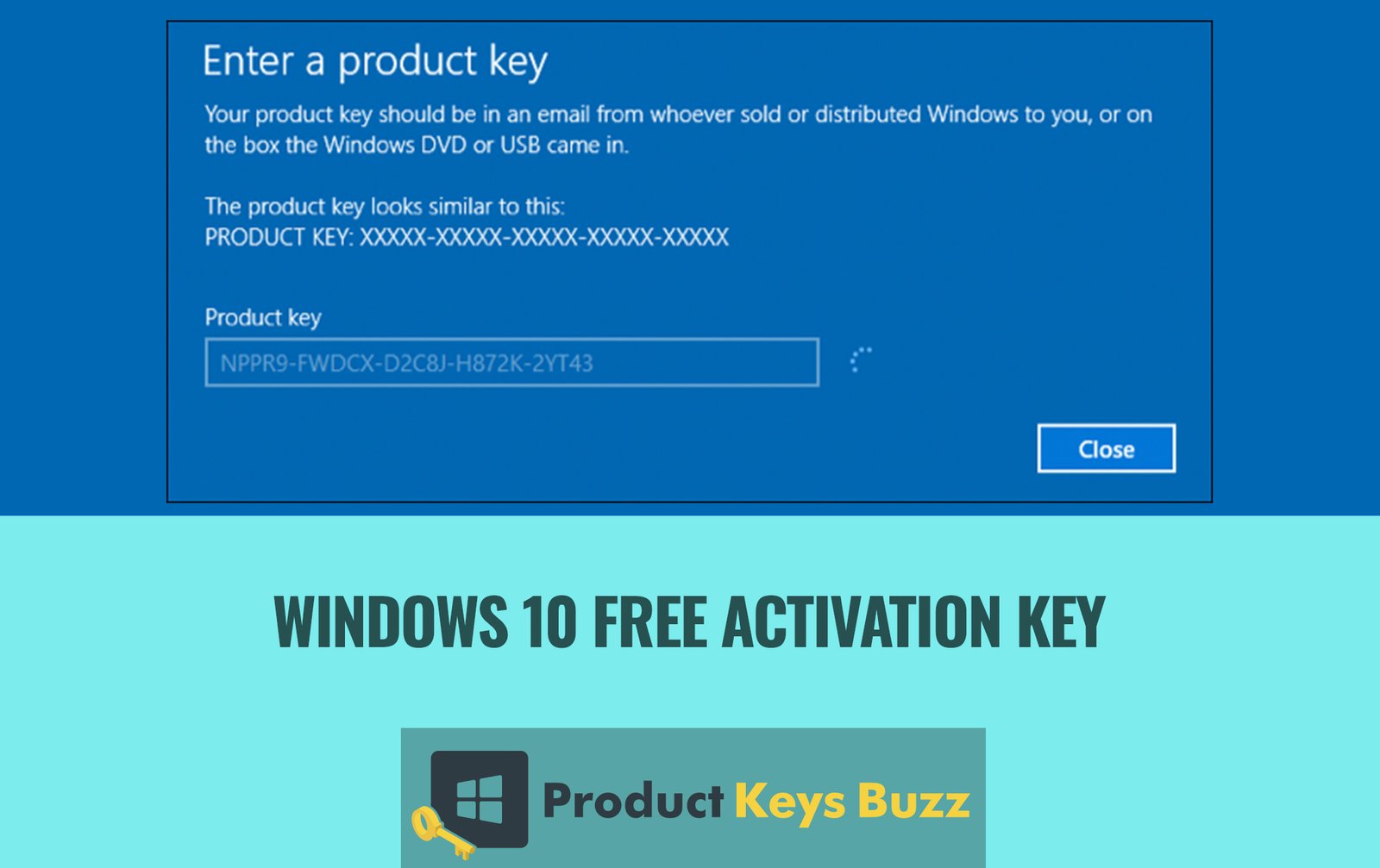 get free activation code for windows 10