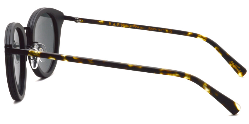 RAEN / POTRERO / MATTE BLACK - MATTE BRINDLE TORTOISE / ￥20,000 + tax
