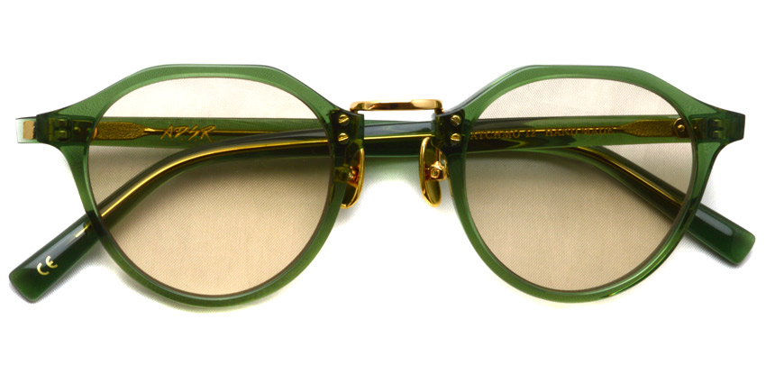 A.D.S.R. / SATCHMO12 / Clear Green- Gold- Light Brown / ￥19,000 + tax