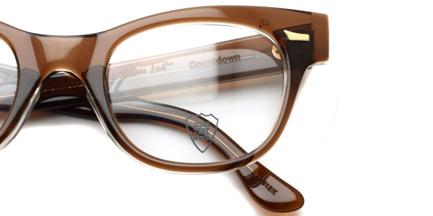 JULIUS TART OPTICAL / COUNTDOWN / BROWN CRYSTAL2 / ￥37,000+tax