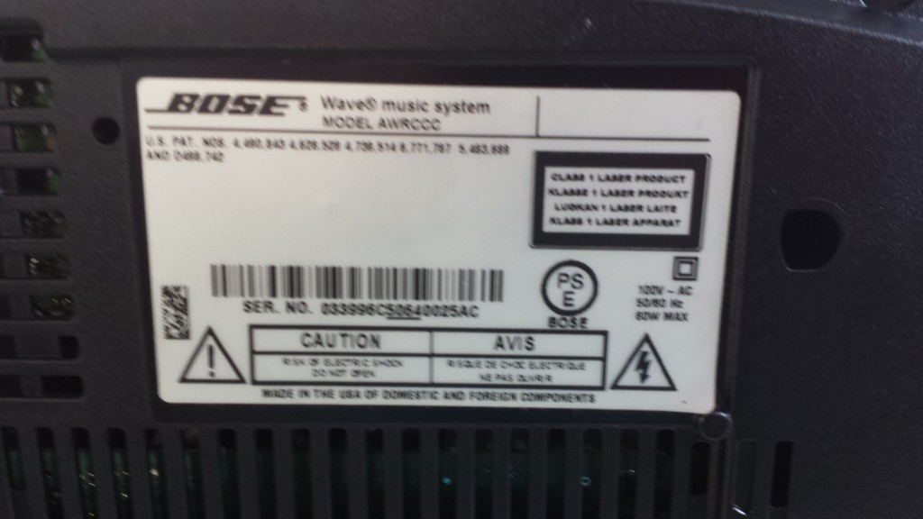 BOSE　WAVE　MUSIC　SYSTEM