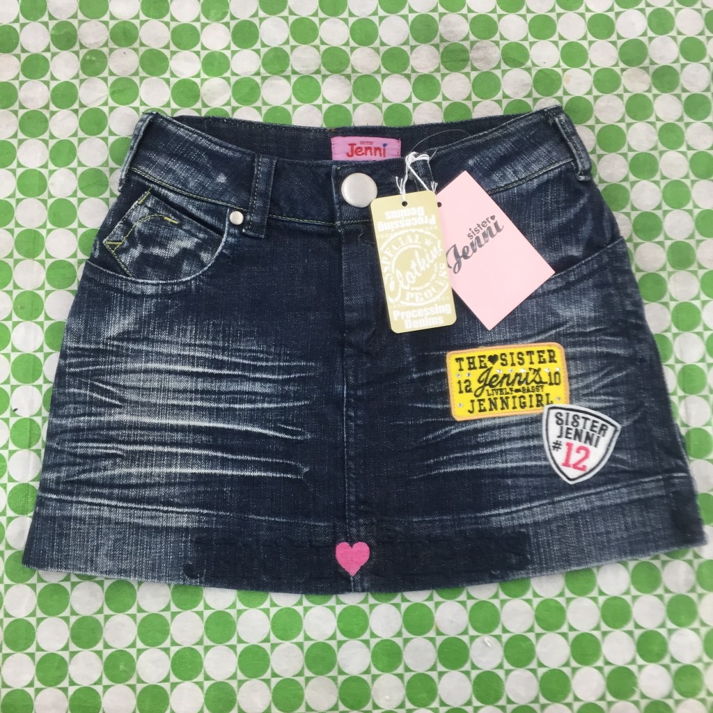 Jenni　キッズデニムミニスカート表