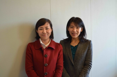藤田桂子さん（右）と同じくCSR室の三觜英子さん（左）。いつも大変お世話になっております！