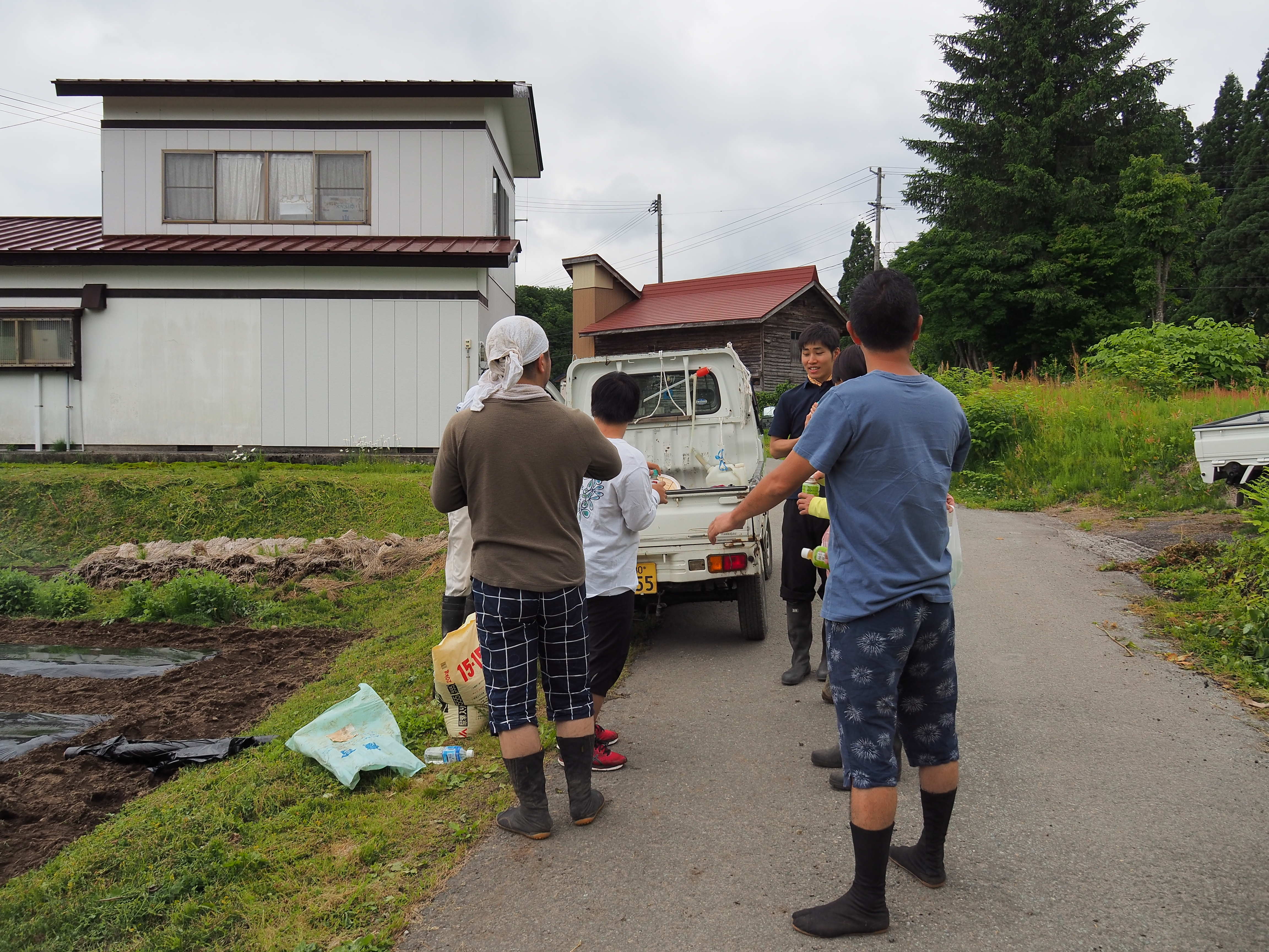 2017年6月17日、山形県戸沢村農作業イベント