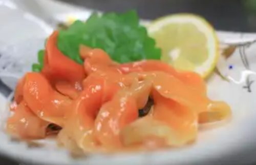 青柳貝刺身 ーー 道本和食店のブログ