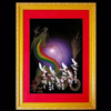 虹龍-紫-額装見本