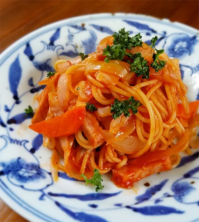 “簡単!油を使わない美味しいナポリタン”