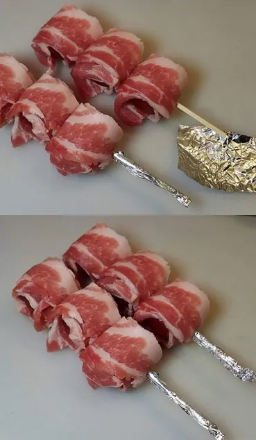 “ミニトマトの豚肉巻き串焼き”
