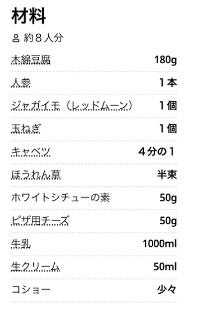 “豆腐と野菜のクリームスープの作り方”