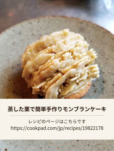 “蒸した栗で簡単手作りモンブランケーキの作り方”