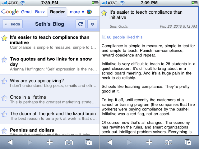 The Big Comparison Of Google Reader RSS.