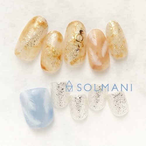 フェザーネイル恵比寿春ネイル
