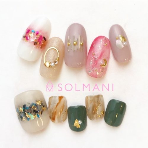ニュアンスネイル恵比寿春ネイル