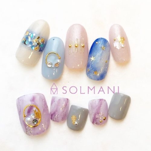 ニュアンスネイル恵比寿春ネイル