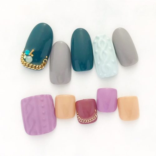 ニット冬2018恵比寿 ネイル tokyo nail solmani