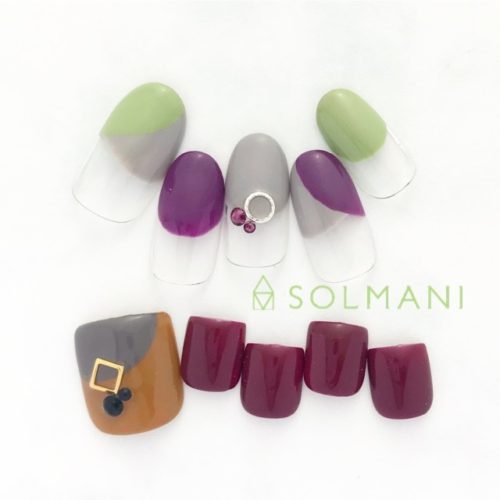 バルーンフレンチ冬2018恵比寿 ネイル tokyo nail solmani