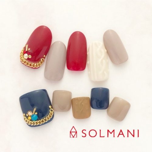 ニット冬2018恵比寿 ネイル tokyo nail solmani