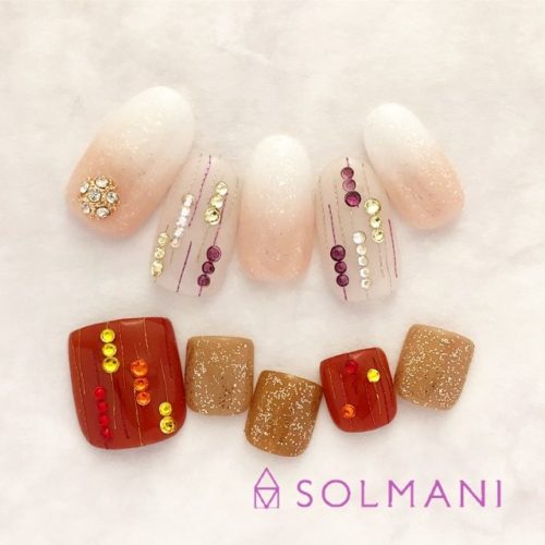 スワロミックスヤーン冬2018恵比寿 ネイル tokyo nail solmani