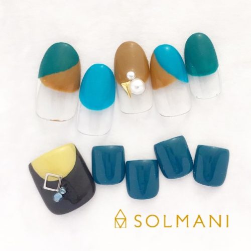 バルーンフレンチ冬2018恵比寿 ネイル tokyo nail solmani