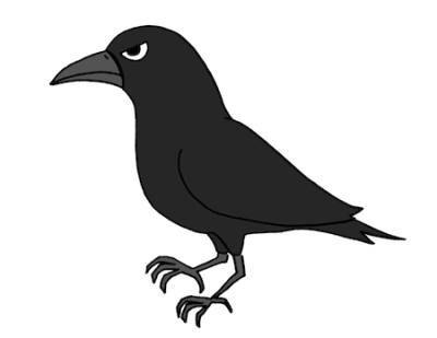 crowカラスのイラスト