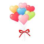 ハート型の風船