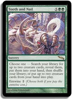 Tooth and Nail (Mirrodin MTG Card).